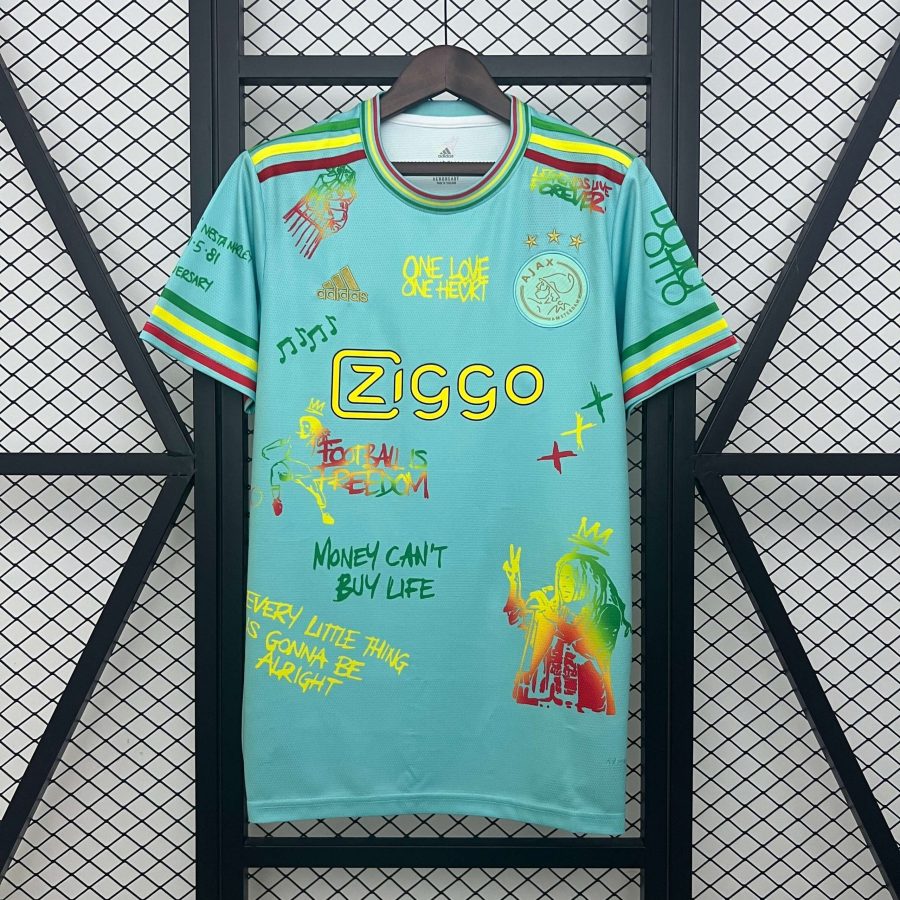 maillot-ajax-amsterdam-special-bob-marley-20252026 CAMISOLA AJAX AMESTERDÃO ESPECIAL BOB MARLEY 20252026