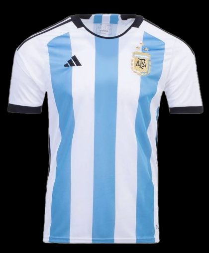 CAMISOLA ARGENTINA 3 ESTRELAS PRINCIPAL MUNDIAL 2022