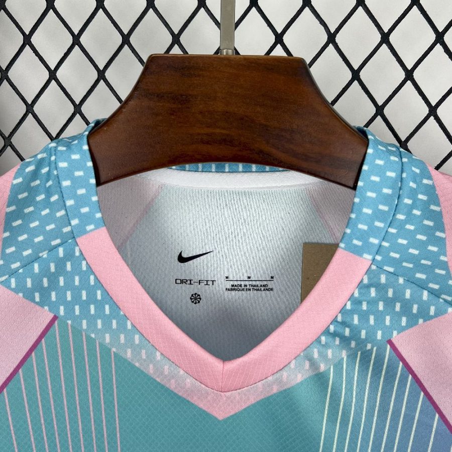 camisola conceito azul do PSG temporada 2025 2026 equipamento de futebol adepto