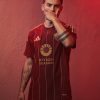 Camisola de futebol AS Roma principal para adepto do clube italiano
