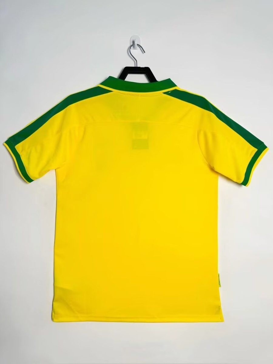 camisola de futebol Brasil principal temporada 1997