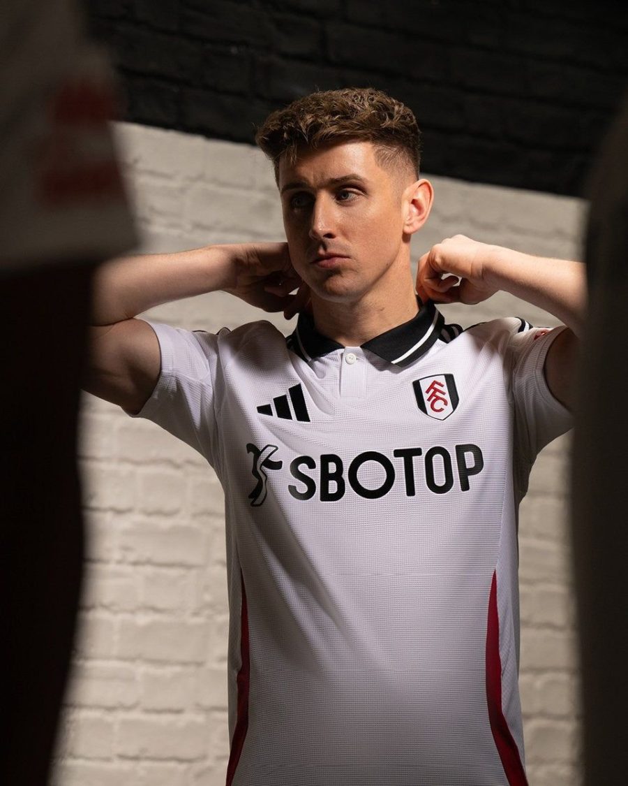 Camisola de futebol Fulham home kit 2024 2025 para adepto