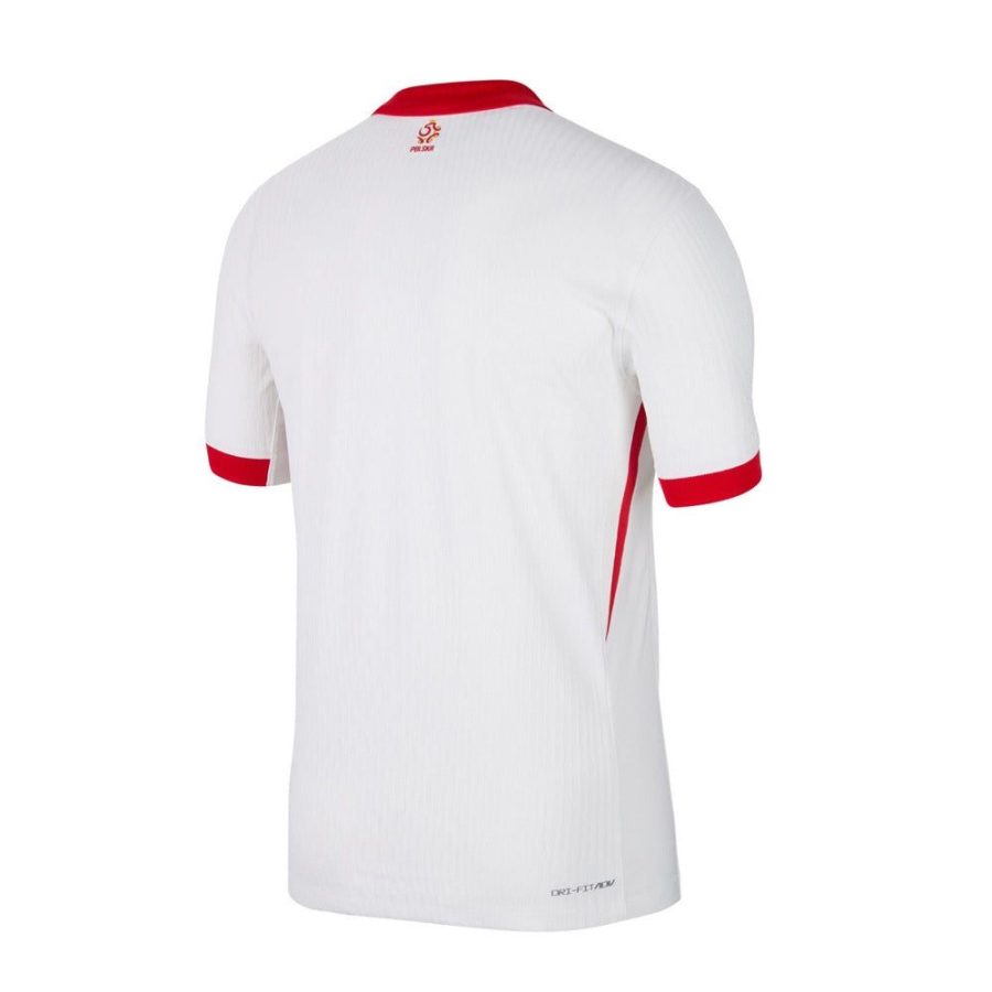 camisola de futebol Polónia principal 2024 branca e vermelha