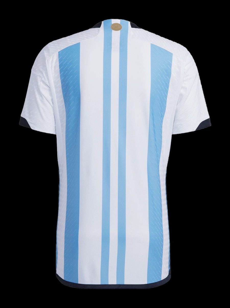 Camisola da Argentina Principal Mundial 2022 jersey oficial azul e branco