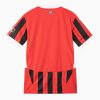 camisola principal AC Milan época 2024 2025 vermelha e preta oficial