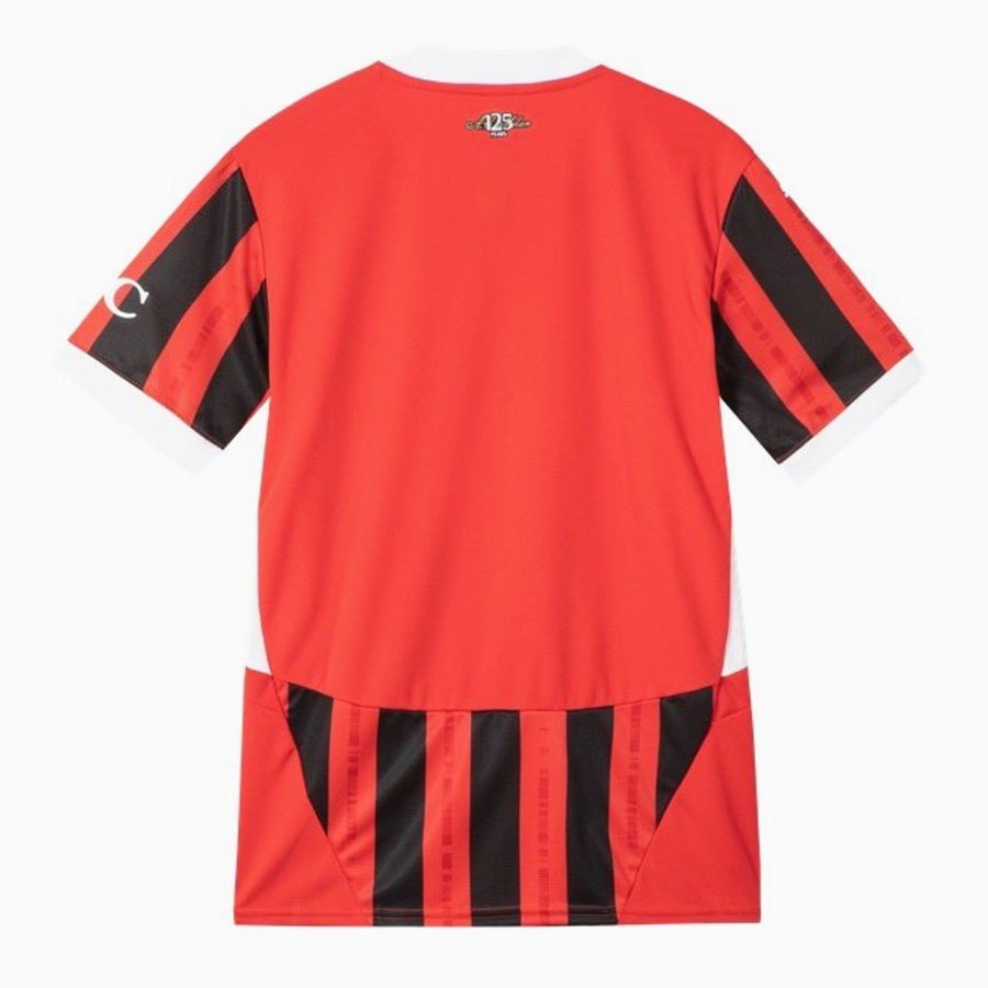 camisola principal AC Milan época 2024 2025 vermelha e preta oficial