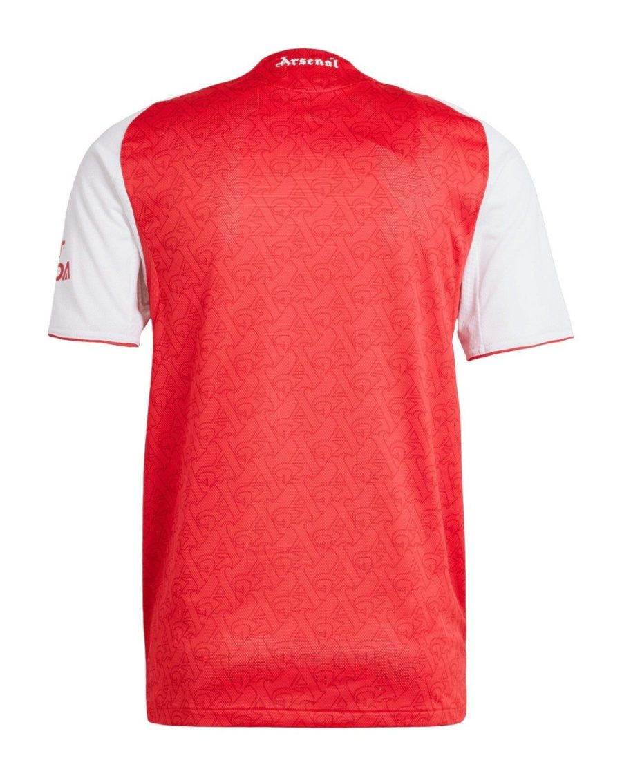 Camisola principal Arsenal época 2025 2026 vermelha e branca equipamento oficial