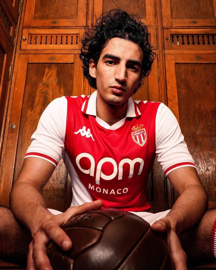 maillot-domicile-as-monaco-saison-2024-2025-rouge-et-blanc Camisola principal AS Monaco temporada 2024 2025 vermelha e branca