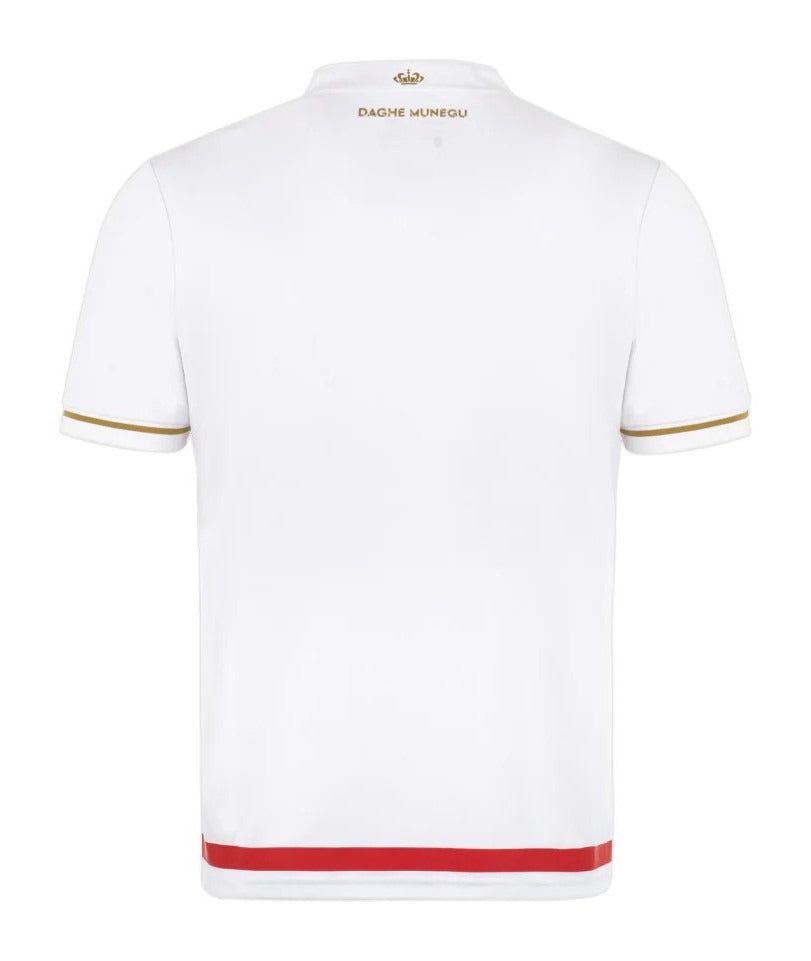 Camisola principal AS Monaco temporada 2025 2026 equipamento oficial futebol vermelha e branca