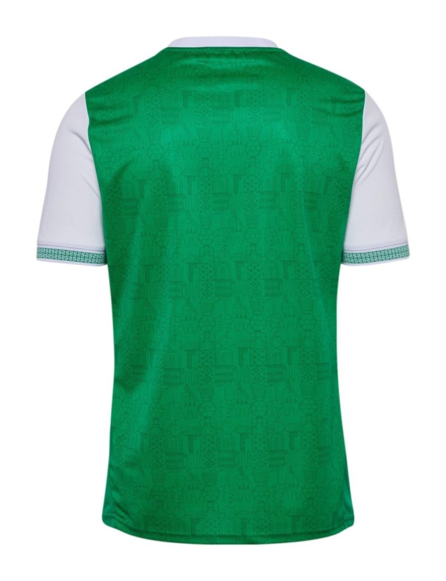 camisola principal AS Saint Étienne temporada 2025 2026 verde e branco