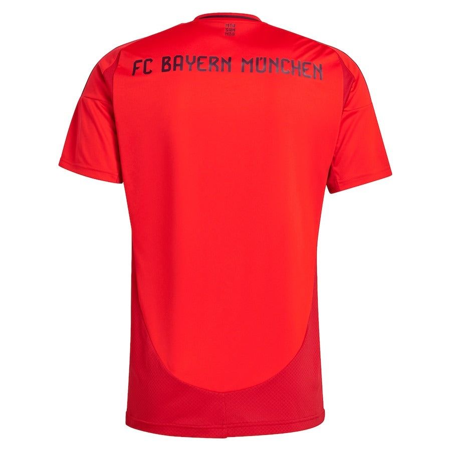 maillot-domicile-bayern-munich-saison-2024-2025-rouge-et-blanc camisola principal Bayern Munich época 2024 2025 vermelha e branca