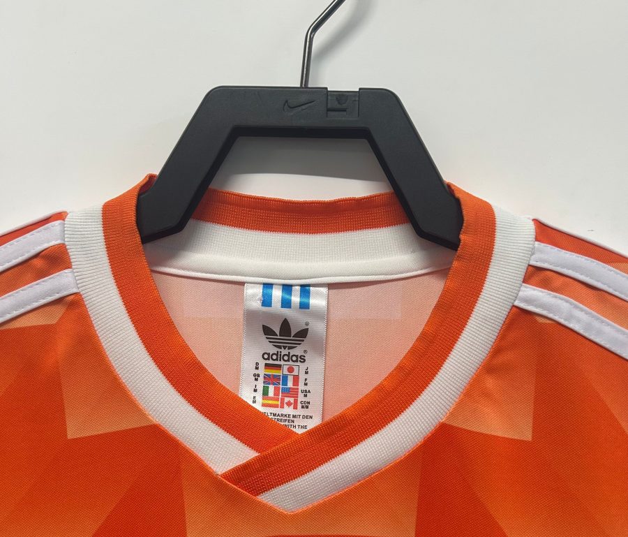 Camisola principal dos Países Baixos estilo vintage corte retro