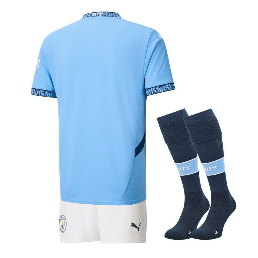 maillot-domicile-enfant-manchester-city-saison-2024-2025 camisola principal criança Manchester City temporada 2024 2025