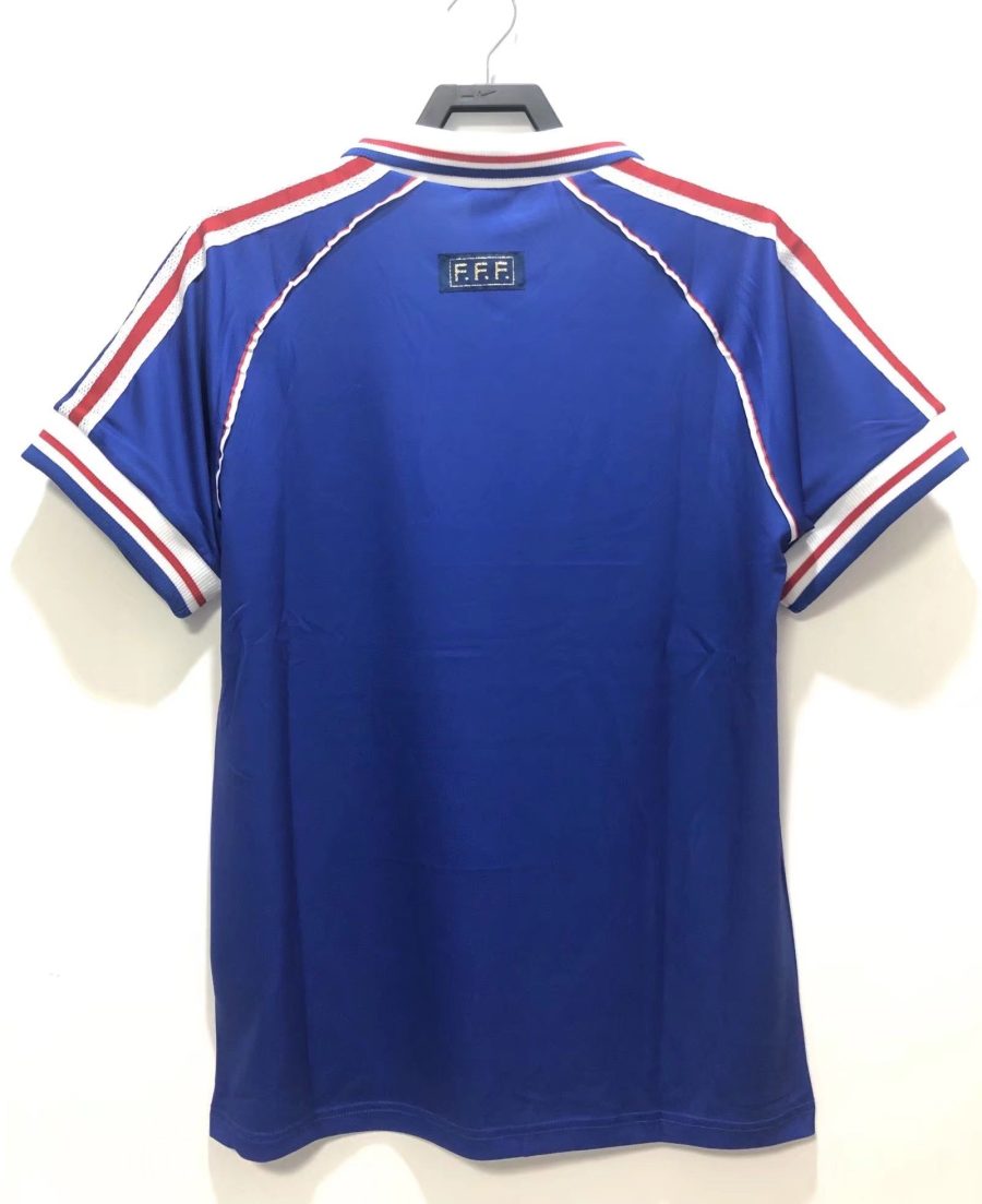 Camisola principal equipa de França 1998 azul com galo