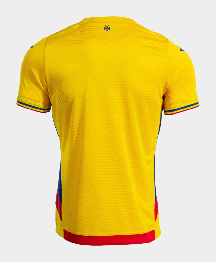 maillot-domicile-equipe-de-roumanie-saison-2025-rouge-jaune-bleu camisola principal seleção da Roménia temporada 2025 vermelho amarelo azul