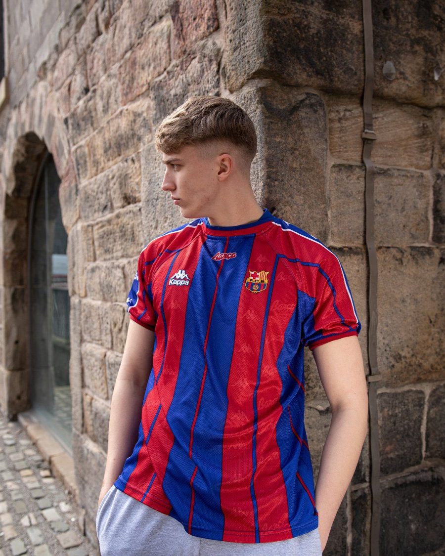 maillot-domicile-fc-barcelona-saison-1997-1998 camisola Principal FC Barcelona época 1997 1998