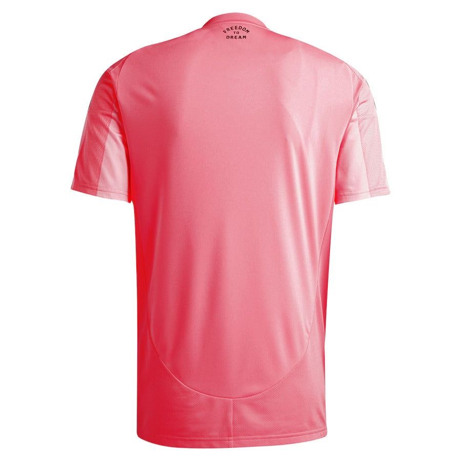 Camisola principal Inter Miami temporada 2025 rosa para adepto de futebol