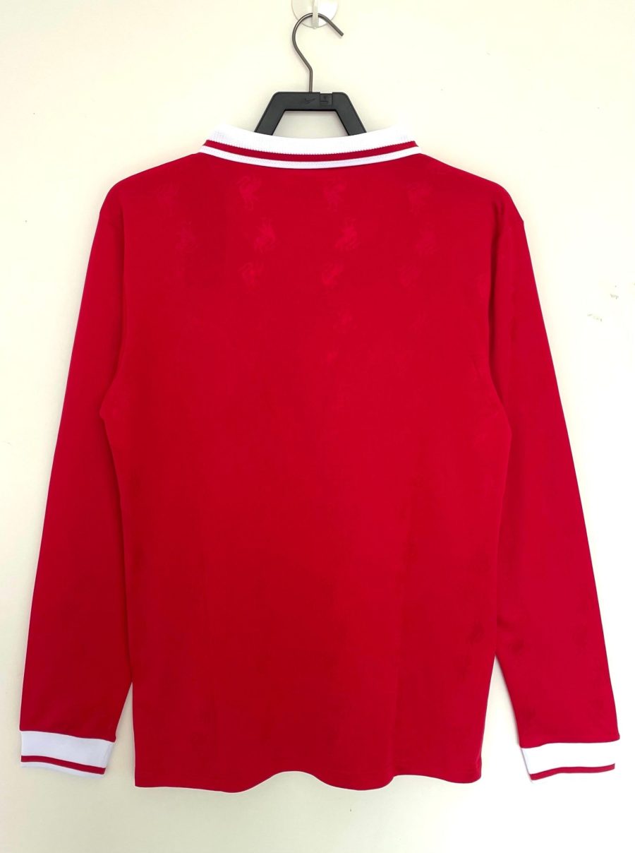 maillot-domicile-liverpool-fc-manches-longues-saison-1996-1997-vintage Camisola Principal Liverpool FC mangas compridas época 1996 1997 vintage