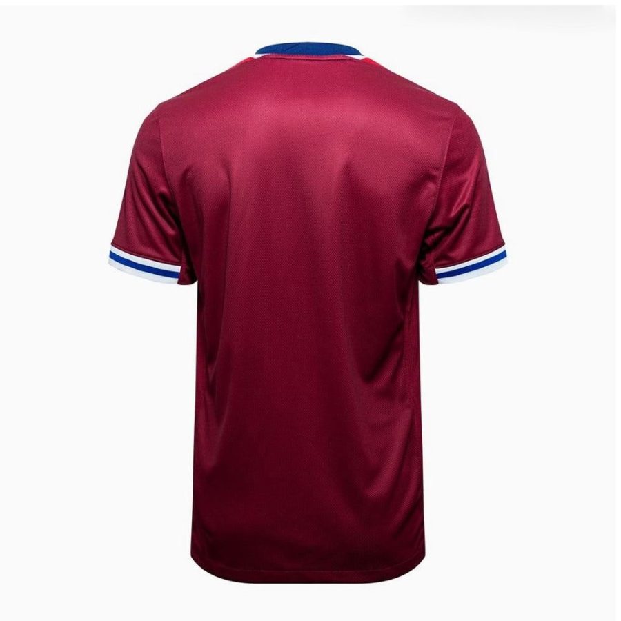 maillot-domicile-norvege-2024-rouge-de-l-equipe-nationale-de-football camisola principal Noruega 2024 vermelha da equipa nacional de futebol