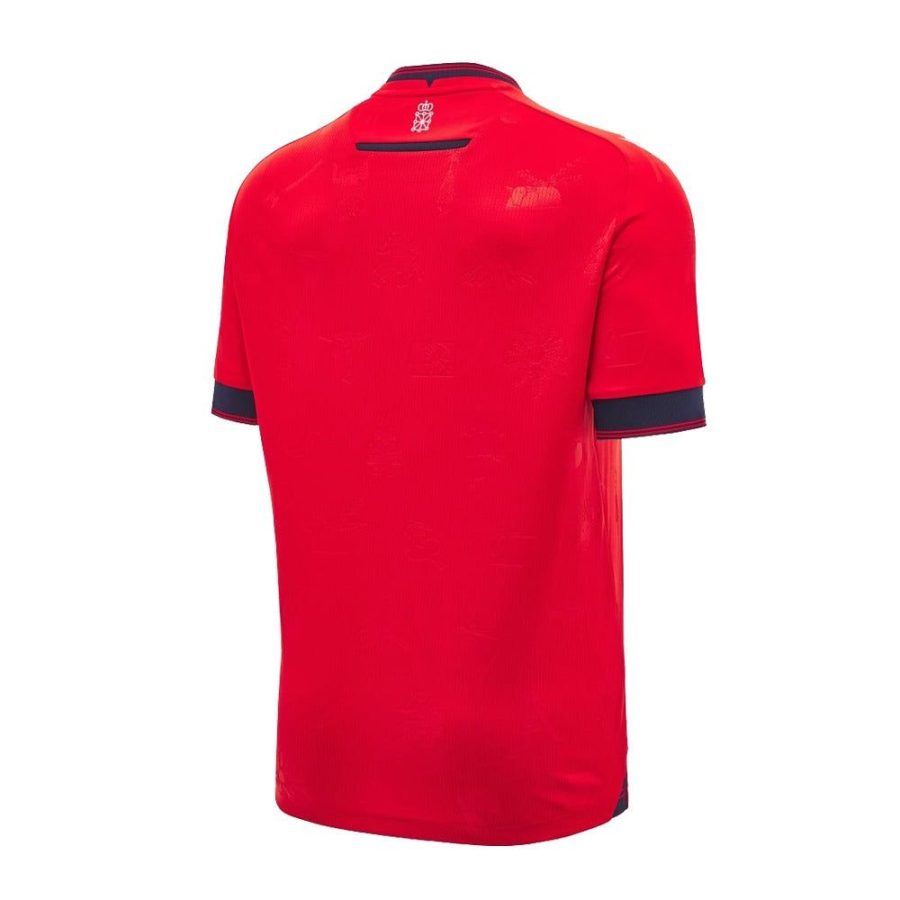 maillot-domicile-osasuna-saison-2024-2025-tenue-officielle-football Camisola principal Osasuna época 2024 2025 equipamento oficial de futebol