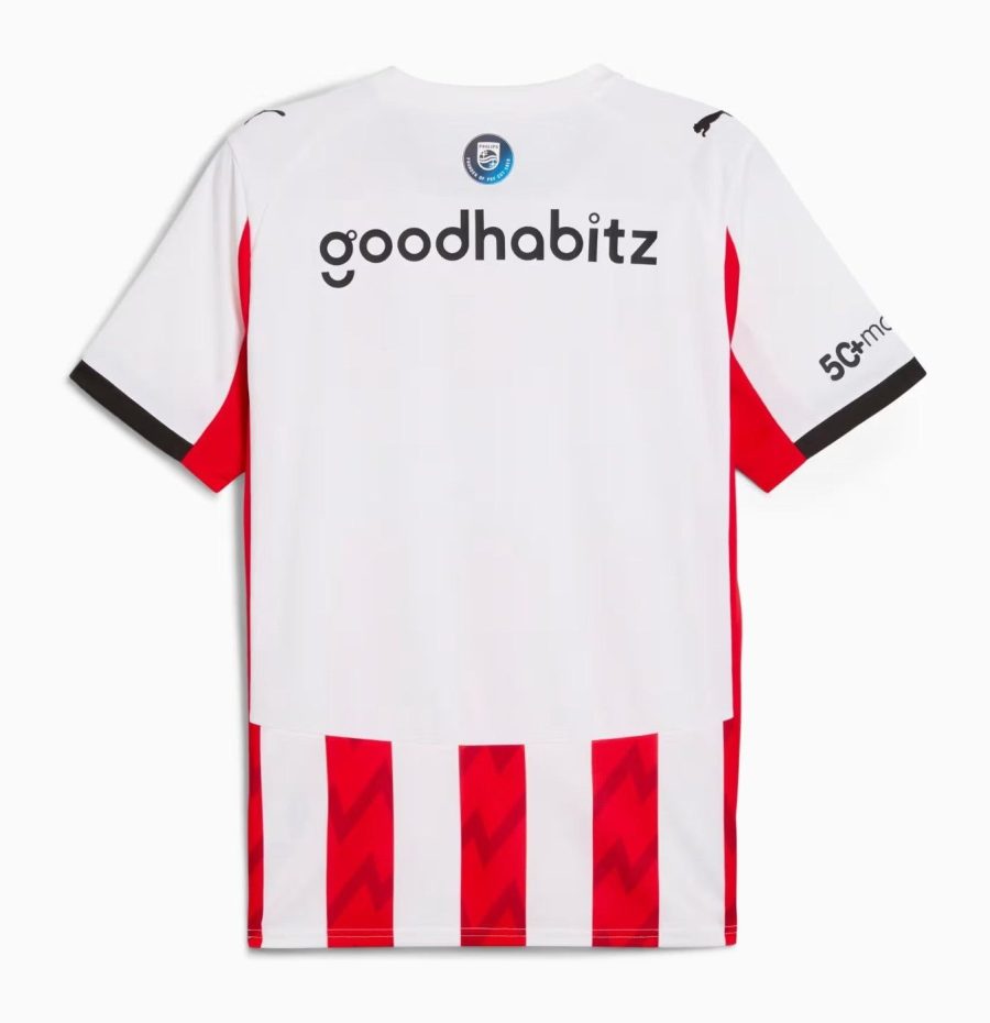 Camisola principal PSV Eindhoven temporada 2025 2026 equipamento oficial futebol