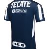 maillot-domicile-rayados-monterrey-saison-2024-2025-jersey-football-raye-bleu-blanc camisola principal Rayados Monterrey temporada 2024 2025 jersey futebol listrado azul branco