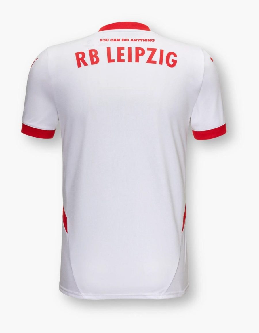 Camisola principal RB Leipzig época 2024 2025 vermelha e branca