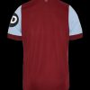 camisola principal West Ham United FC época 2023 2024 equipamento oficial bordô e azul-céu