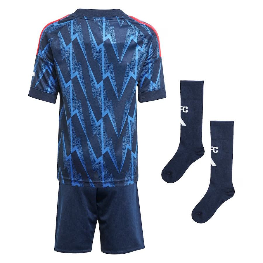 Maillot enfant Arsenal extérieur saison 2025 2026 avec short et chaussettes