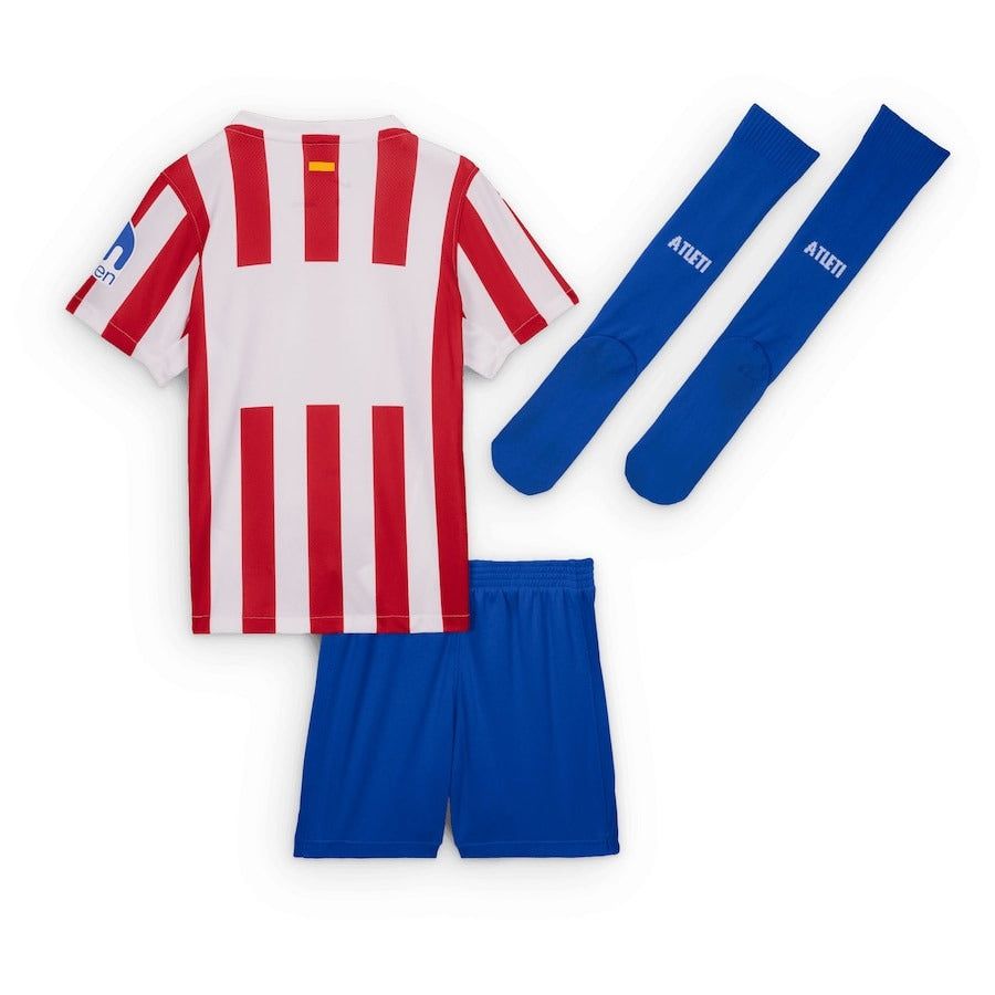 Camisola criança Atletico Madrid principal época 2025 2026 com calção