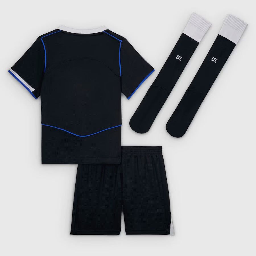 maillot-enfant-chelsea-fc-third-saison-2025-2026-avec-short-et-chaussettes camisola criança Chelsea FC third época 2025 2026 com calções e meias