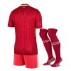 Camisola criança Liverpool principal época 2024 2025 com calções e meias