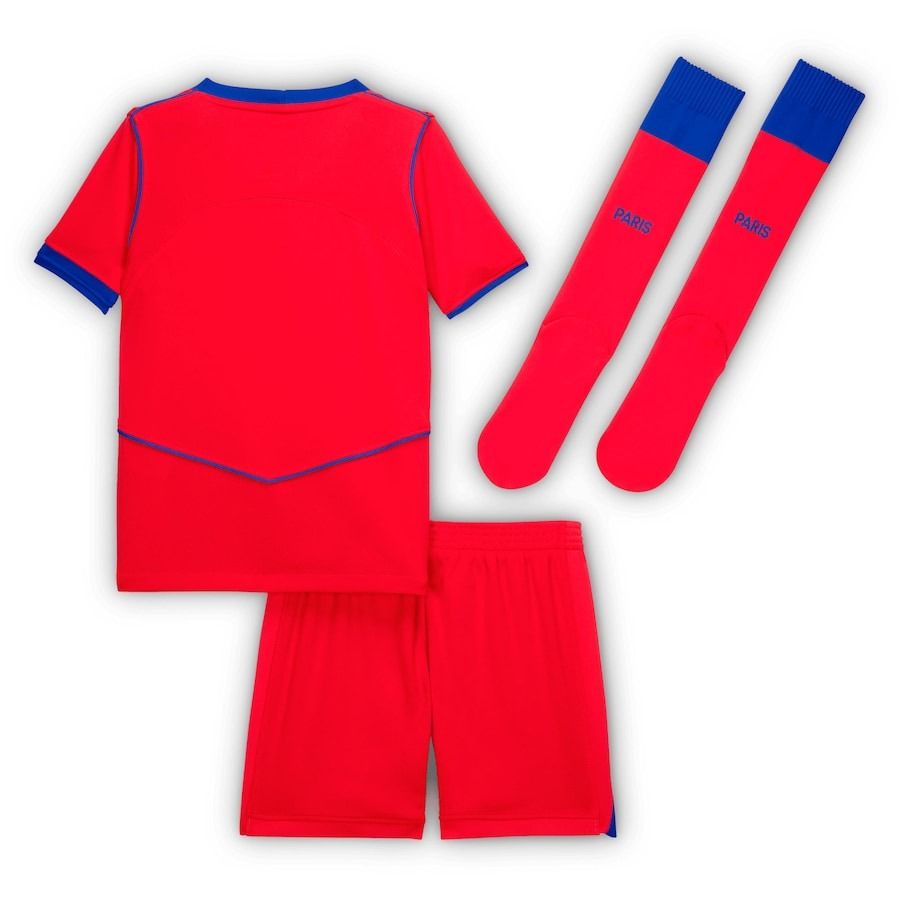 camisola criança PSG third temporada 2025 2026 com calção e meias