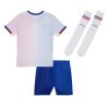 maillot-equipe-de-france-enfant-tenue-exterieure-saison-deux-mille-vingt-quatre camisola equipa de França criança equipamento alternativa época dois mil e vinte e quatro