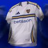 Camisola alternativa Boca Juniors temporada 2024 2025 azul e amarelo