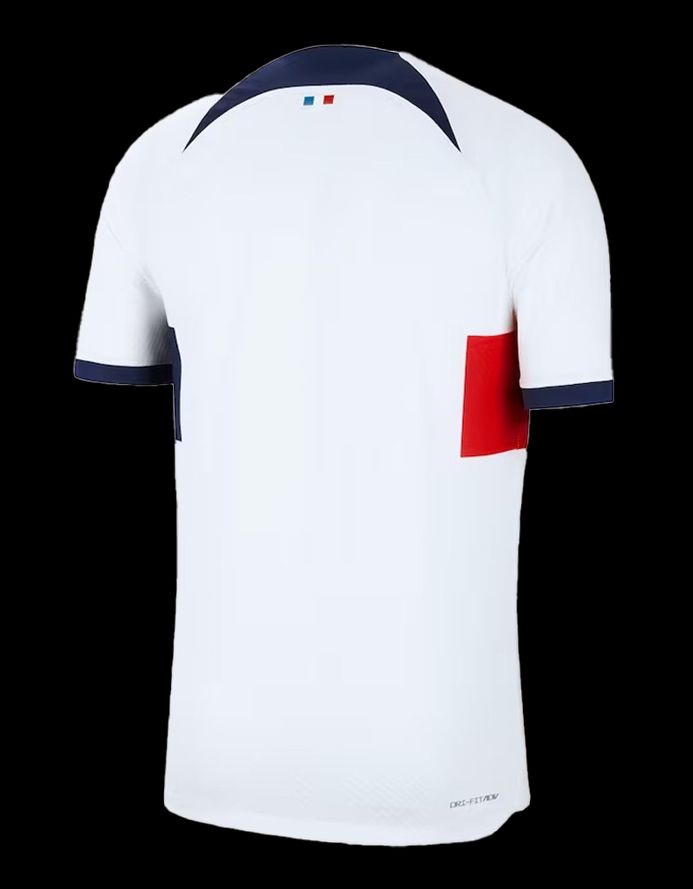 maillot-exterieur-du-paris-saint-germain-saison-deux-mille-vingt-trois-deux-mille-vingt-quatre camisola alternativa do Paris Saint Germain temporada dois mil e vinte e três dois mil e vinte e quatro