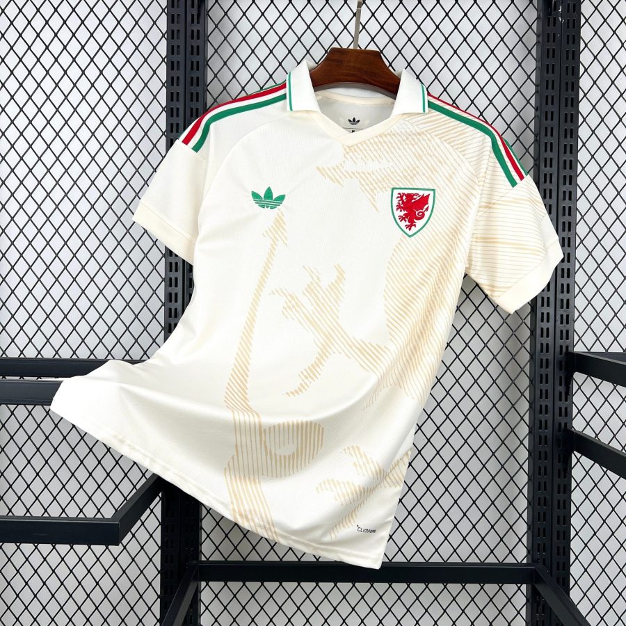 Camisola alternativa do País de Gales temporada 2026 equipamento de futebol vermelho