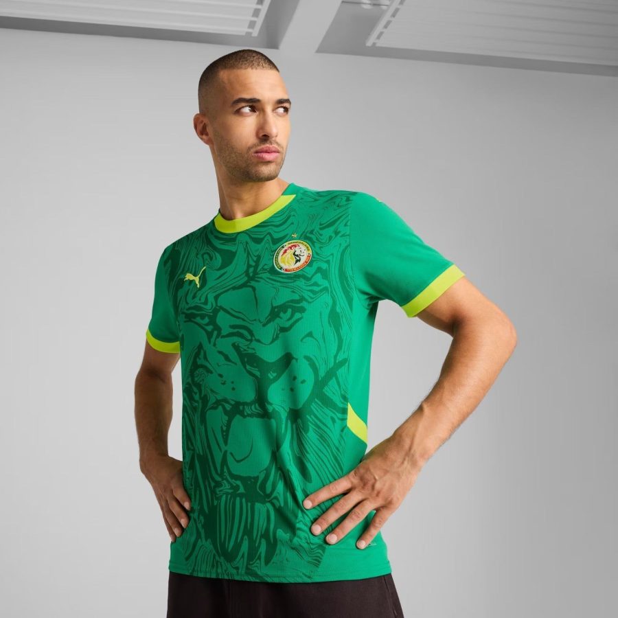 camisola alternativa do Senegal época dois mil vinte quatro dois mil vinte cinco equipamento oficial futebol