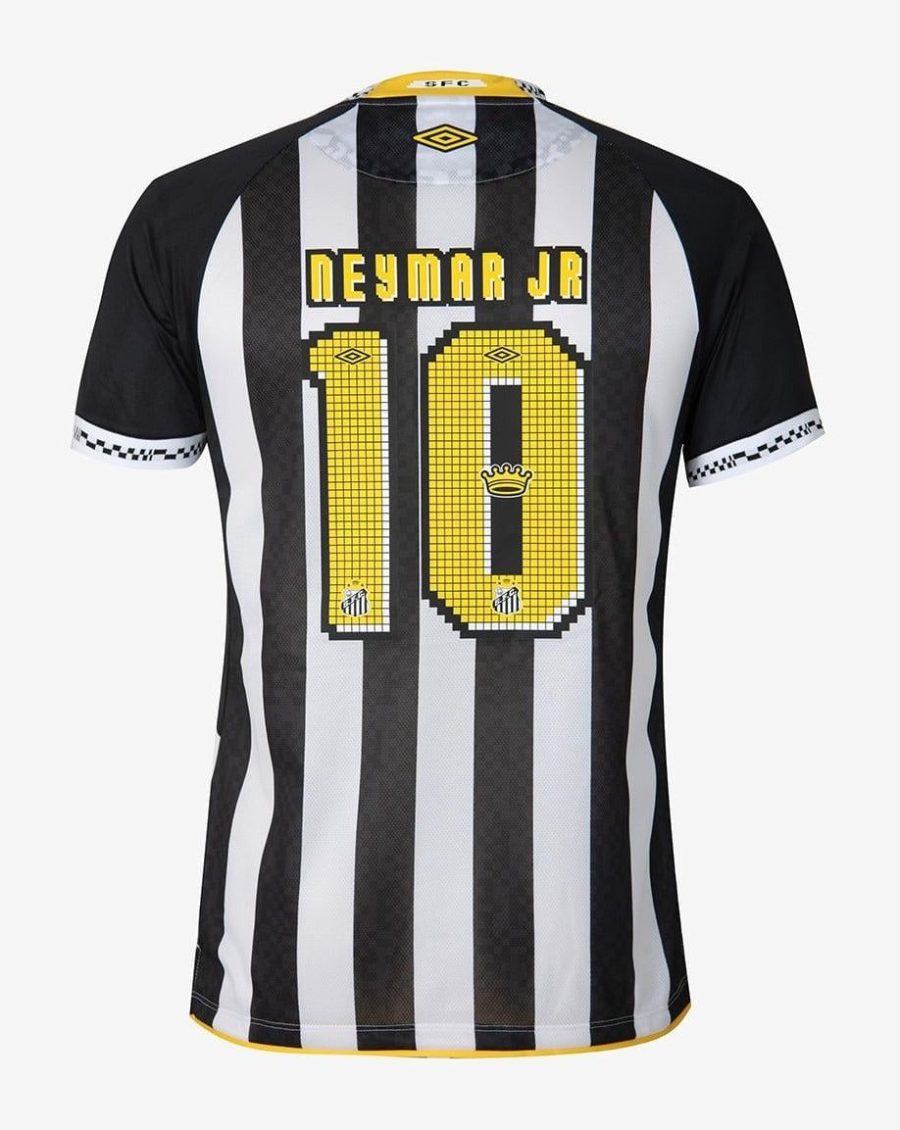 camisola alternativa Santos FC temporada 2025 equipamento de futebol