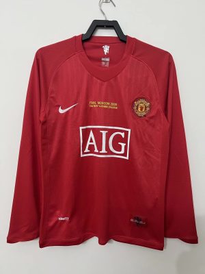 maillot-manchester-united-manches-longues-domicile-20072008 CAMISOLA MANCHESTER UNITED MANGAS COMPRIDAS PRINCIPAL 20072008