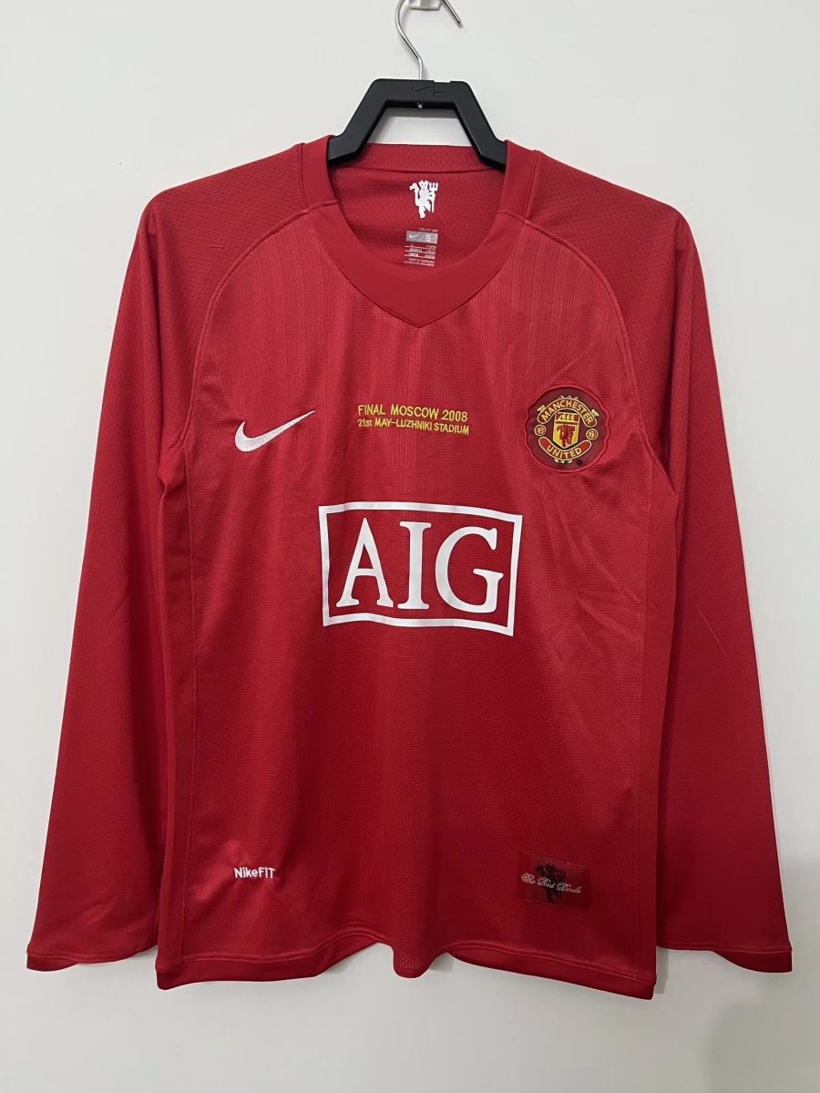maillot-manchester-united-manches-longues-domicile-20072008 CAMISOLA MANCHESTER UNITED MANGAS COMPRIDAS PRINCIPAL 20072008