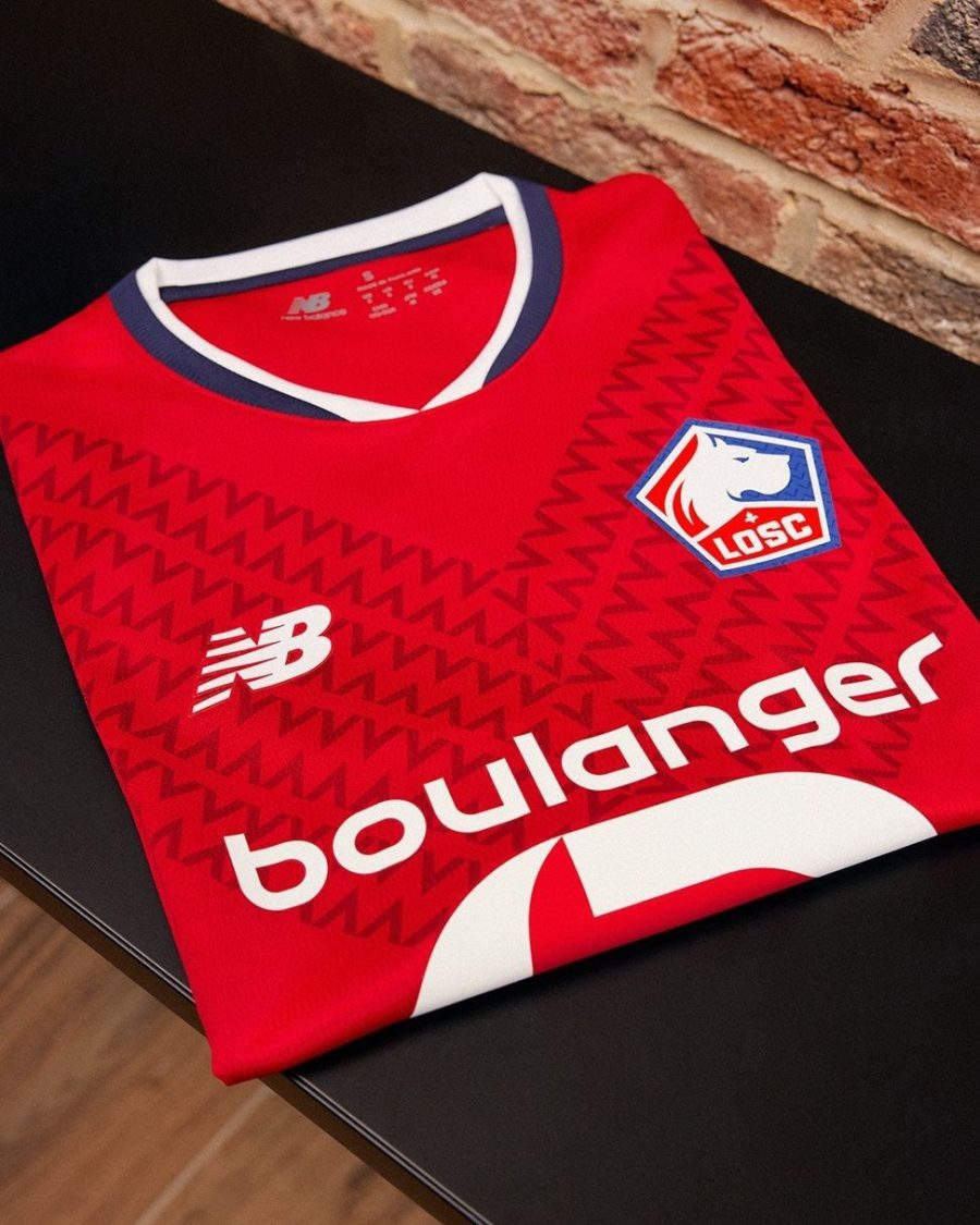 maillot-officiel-lille-losc-rouge-pour-match-a-domicile Camisola oficial Lille LOSC vermelha para jogo em casa