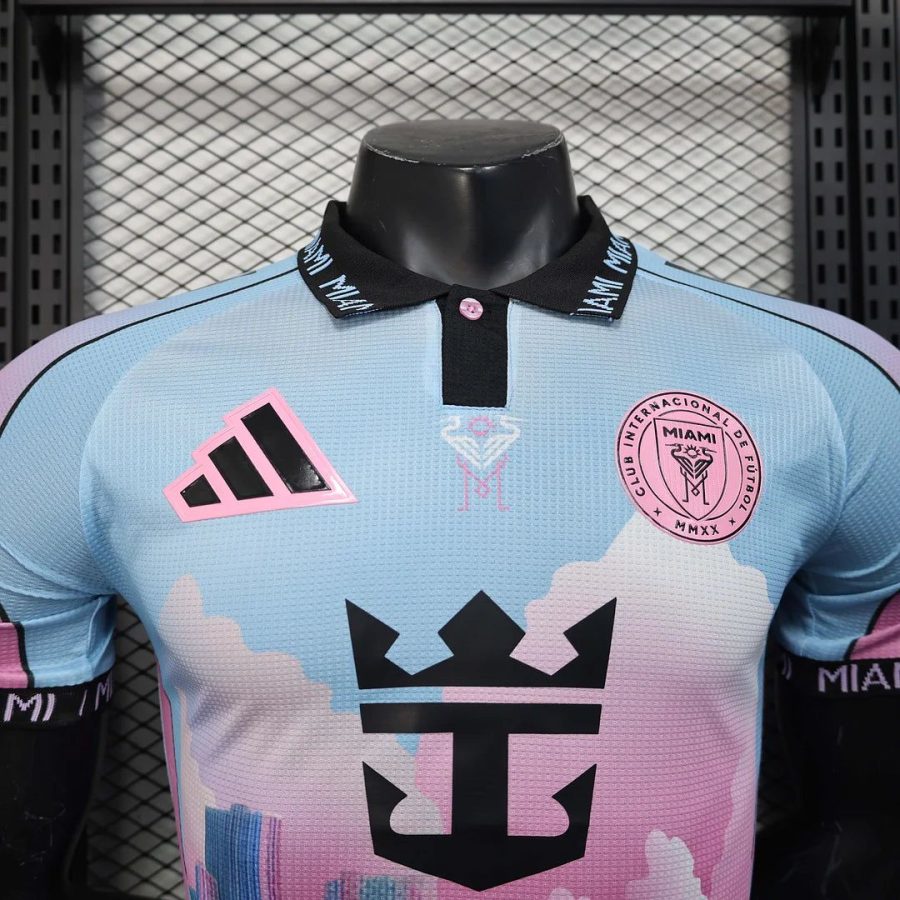 Camisola pré-jogo Inter Miami temporada 2025 2026 rosa e preto