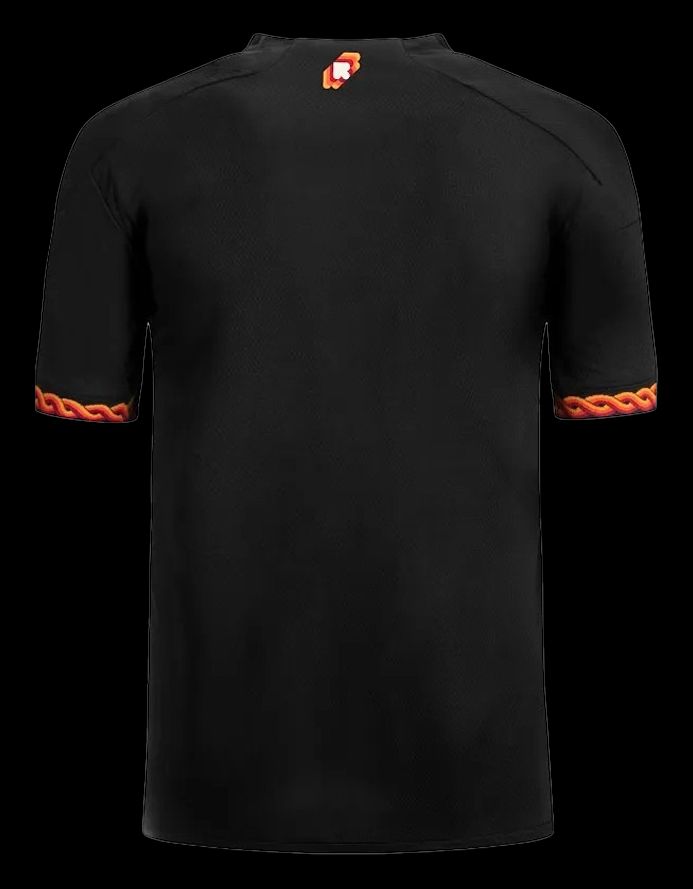 camisola alternativa AS Roma temporada 2023 2024 equipamento exterior