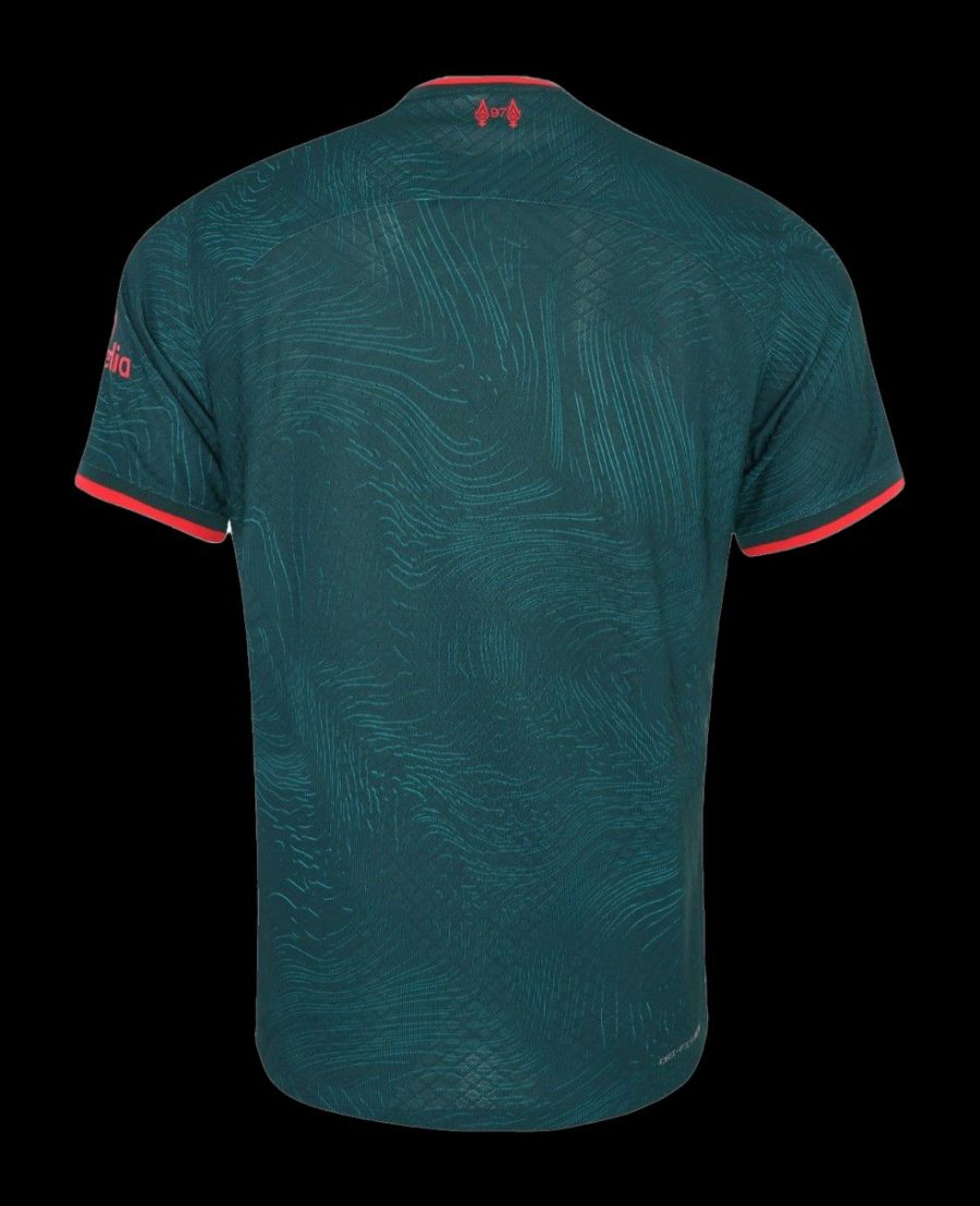 maillot-third-liverpool-saison-2022-2023-tenue-exterieure-officielle Camisola third Liverpool época 2022-2023 equipamento alternativo oficial