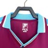 camisola West Ham United retro bordéus e azul