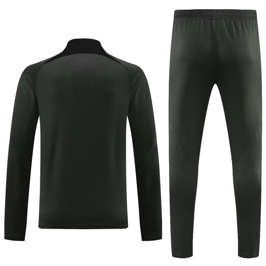 survetement-noir-fc-barcelona-saison-2023-2024-veste-et-pantalon fato de treino preto FC Barcelona época 2023 2024 casaco e calças