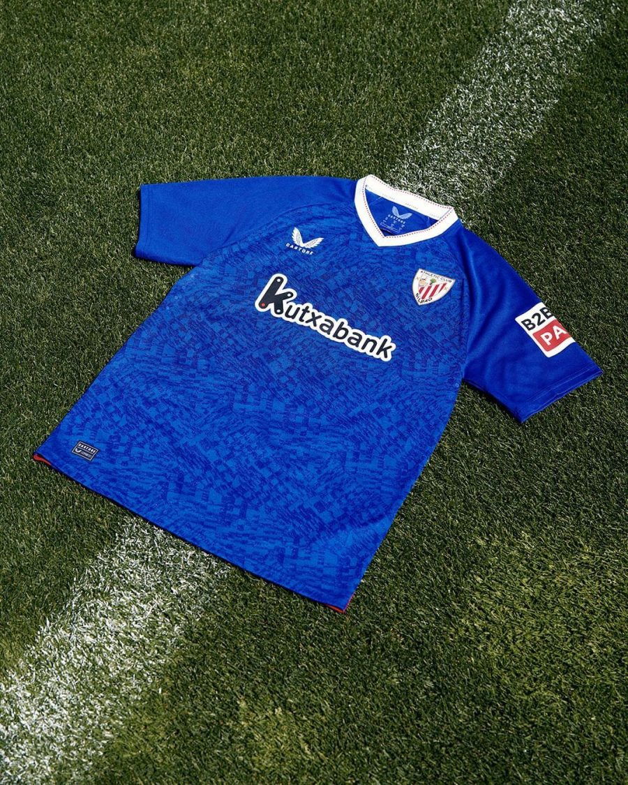 equipamento de futebol Athletic Club Bilbau camisola alternativa vermelha e branca