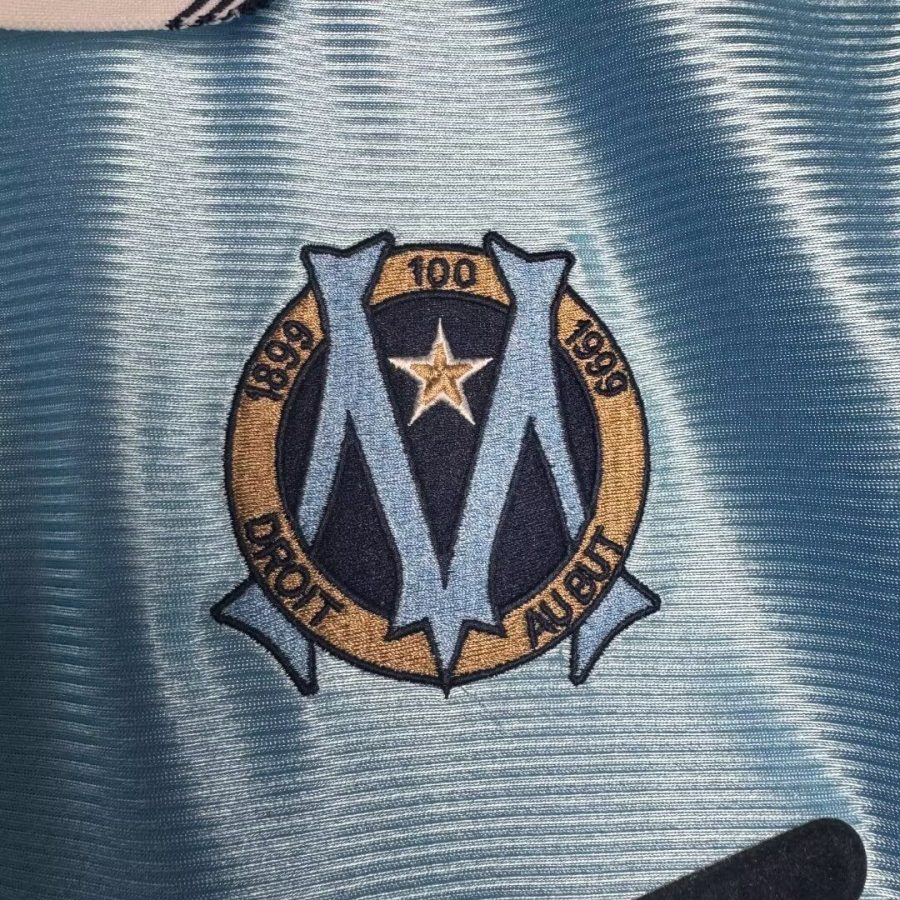 tenue-de-football-olympique-de-marseille-exterieur-collection-1998-1999 equipamento de futebol Olympique de Marseille alternativo coleção 1998 1999