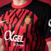 equipamento principal RCD Mallorca vermelho e preto camisola de futebol espanhol
